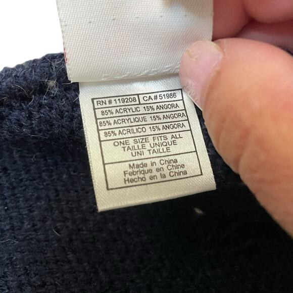 Womens New England Patriots Angora Rabbit Hat Beanie Cap NFL Football Vintage - Picture 8 of 10